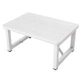SZLHANJZ Step Stool, Small Step Stool for Adults, Wood and Metal Foot Stool, One Stepping Stool for Bedside Sofa Side, 400 LBS Load Heavy Duty Step, White SZLHANJZ