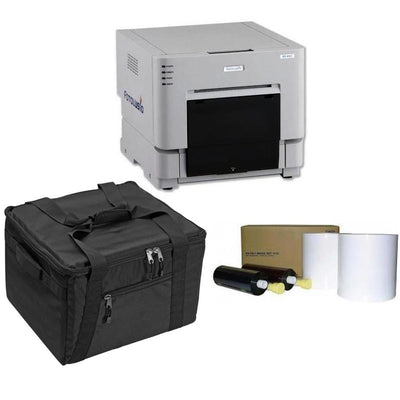 DNP DS-RX1HS 6" Dye Sublimation Printer, 290 4x6 Prints Per Hour - Bundle - with 4x6 Media, 700 Prints Per Roll, 2 Rolls and Protective Carrying Case