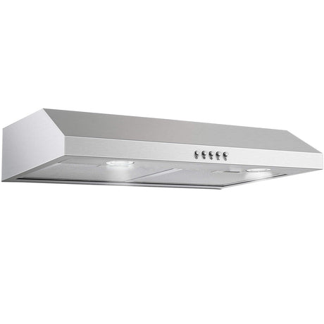 SNDOAS Under Cabinet Range Hood,Range Hood 30 inch Under Cabinet Stainless Steel Brushed,Ductless Range Hood Alterable to Ducted Ventilation,Stove Hood and Oven Vent Hood for Kitchen Cabinet SNDOAS