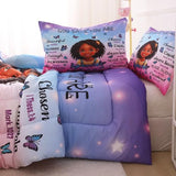 GRAT TIOC Black Girl Comforter Set Full Size for Kids,Black Girl Magic Bedding Set,God Says You are Christian Comforter for Bed Bedroom Sets GRAT TIOC
