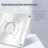 Aluminum Router Plate for Woodworking, Router Table Insert Plate Aluminum Router Insert Plate Router Table Mounting Plate with 2 X Router Table SSEHCWAN