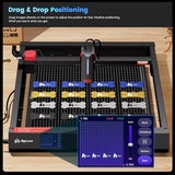 Algolaser 40000mW Laser Engraver Machine - Laser Cutter/Engraver with Air Assist Kit - Laser Engraving Machine with 3.5" Smart Touchscreen & AlgoOS System,Laser Engraver for Metal,Wood,Acrylic AlgoLaser