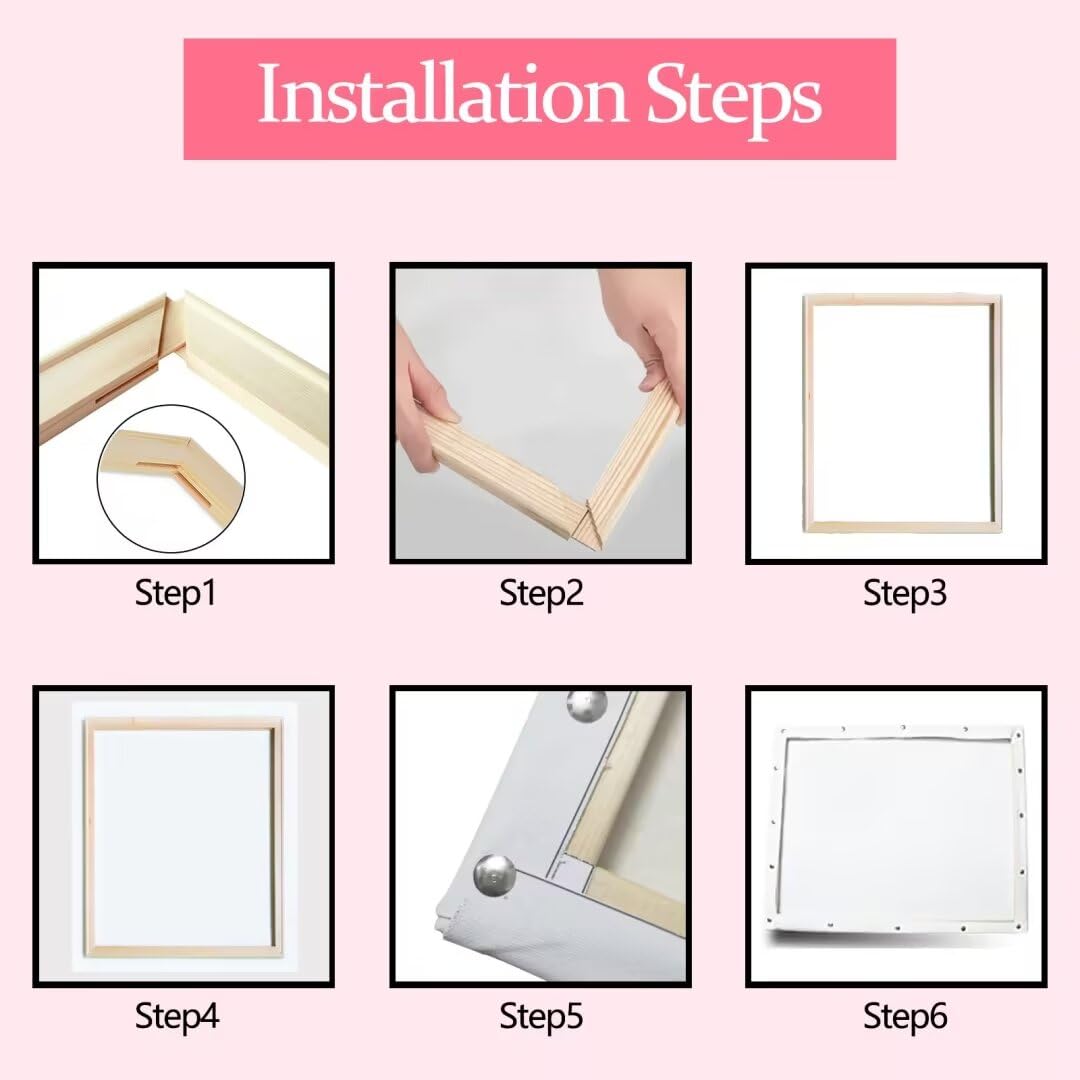 Fashion Woman Paint By Numbers for Adults Beginner Sexy Girl with Red Lip and Red Nail DIY Paintwork Acrylic Canvas Bedroom Decor Female Painting Kits Craft 16x20 Inch House Decor Gift（DIY Frame ） Tucocoo