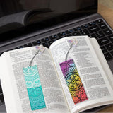 SULUNMO Diamond Art Bookmarks Kits for Adults,DIY Small Diamond Painting Bookmark, 5D Diamonds Dot Craft Making for Book Lovers(3Pcs Kaleidoscope-7) Sulunmo