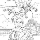 Dragon Riders: A Fantasy Coloring Book (Dover Adult Coloring Books) WoodArtSupply