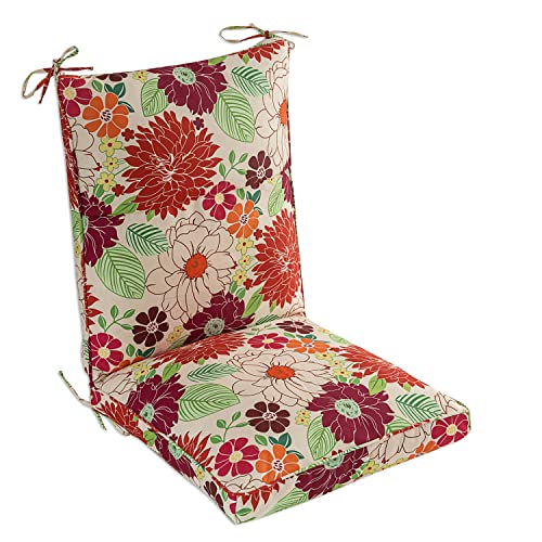 Makimoo Set of 4 Outdoor Dining Chair Cushions, Comfort Patio Seating Cushions, 44 x21x4.5 inch, Single Welt and Zipper, Blooming Fiesta Makimoo