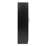 Prepac Elite Tall Garage Storage Cabinet & Pantry Storage Cupboard, 2-Door Freestanding Bathroom or Pantry Cabinet with Adjustable Shelves, 16" D x 32" W x 65" H, Black Prepac