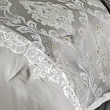 Riverbrook Home Elegant Collection Comforter Set, King, Kacee - Platinum, 12-Piece Set Riverbrook Home