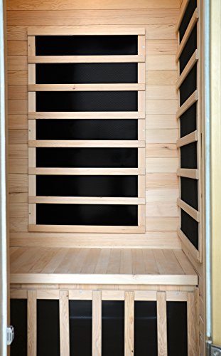 HeatWave BSA2402 1-2 Person Hemlock Carbon Infrared Sauna Blue Wave