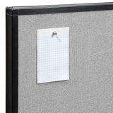 Global Industrial Office Partition Panel, 36.25 Inch Width x 42 Inch Height, Gray Color, 1 Piece, Build Your Own Office Design System Global Industrial