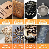 SCULPFUN S9 Laser Engraver, 90W Laser Cutter, with Eye Protection, High-precision Wood Engraver Cutting Machine, for Wood Jewelry DIY Design Model Nameplate Puzzle, 16.14x16.34in Engraving (5W) SCULPFUN