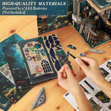 Book Nook Kits for Adults - Ocean Mystery 3D Puzzle with LED | Pirate Shipwreck Diorama & Seashell Decor | Unique Gifts for Adventure Lovers (Blue)