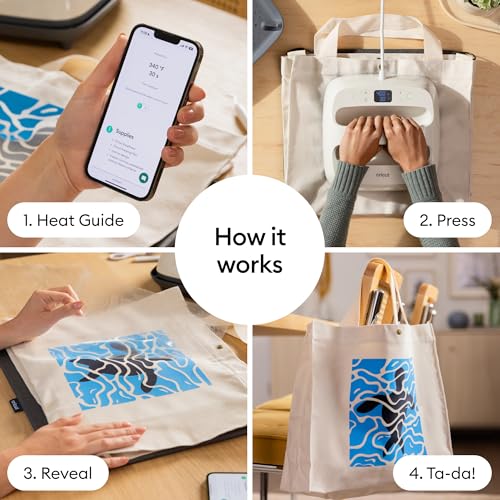 Cricut EasyPress® SE – 9 in x 9 in Heat Press + Cricut EasyPress Mat, 12 in x 12 in - Heat Transfer Machine for T-Shirts, Tote Bags, Baby Clothes, Decor, & More - Easy to Use - Taupe Cricut