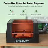Creality Laser Engraver Enclosure, Isolate Smoke Laser Cutting Machine Protective Cover, Against Odor and Noise Enclosure with Vent for Creality, xTool and Other Laser Engraver, 27.5x28.3x15.7 inch Creality