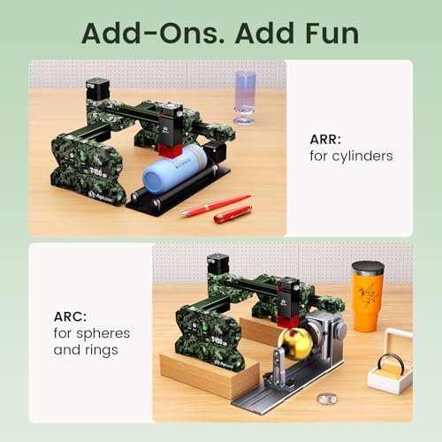 AlgoLaser 3W Mini Laser Engraver Machine - Portable Laser Engraver for Beginner & DIY, Tank-Style Design 8000mm/min High Speed & 150x150mm Engraving Area & Tilt Detection, 3000mW Generic