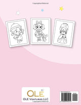 Baby Doll Coloring Book: 30 large unique images of baby dolls and princesses, for boys and girls and big sister and big brothers WoodArtSupply