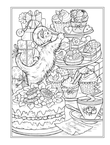 Creative Haven It's a Cat's World! Coloring Book (Adult Coloring Books: Pets) WoodArtSupply