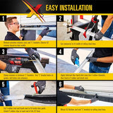 Xcluder X2 Rodent Proof Roll-Up Door Seal Kit, 8' x 2" x 1.625" Pest Control Retainer and Sealer, for Rolling Steel Doors Up to 8’ Wide, Suitable for Residential or Commercial Property Use Xcluder