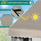 YITAHOME Extra Large Catio Outdoor Cat Enclosure, 110 Inch Outside Cattery with Weatherproof Roof, Scratcher Ramp, Cat Space Capsule Bed, 2 Bridges, 2 Resting Houses, 7 Solutions YITAHOME