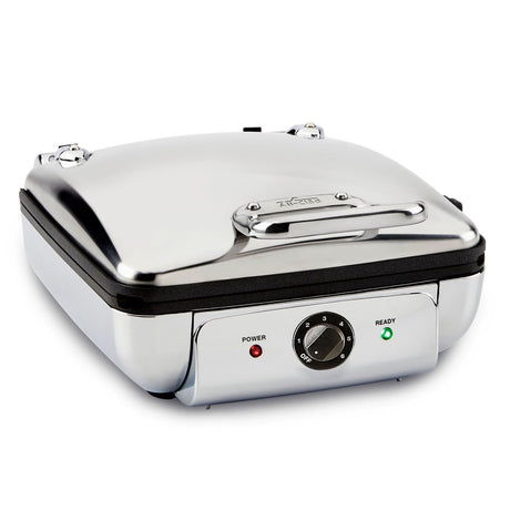 All-Clad Stainless Steel Waffle Maker 4 Section, Thick Belgium Waffle Makers, Upright Storage 1600 Watts, Nonstick, 6 Browning Levels, Dishwasher Safe All-Clad
