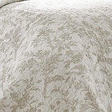 Laura Ashley - King Quilt Set, Soft Cotton Bedding with Reversible Design, Medium Weight for Year Round Use, 3 Piece Bed Set with Matching Pillowcases (Amberley Beige) Laura Ashley