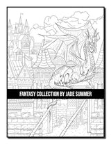 Fantasy Collection: An Adult Coloring Book with 100+ Incredible Coloring Pages of Mermaids, Fairies, Vampires, Dragons, and More! WoodArtSupply