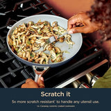 Ninja NeverStick Ceramic Pro 14-Piece Cookware Set, Non-Stick Pots & Pans Set with Glass Lids, Ceramic Coated, Stainless Steel, Stove to Oven Safe, All Stovetops & Induction Compatible, Blue CW39014MM Ninja