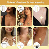 Vercleuim 161 Pcs Laser Engraving Materials kit, 20 types Jewelry Making Engraving Accessories Kit with Necklace, Bracelet, Ring, Keychain，Mental business card for Laser Engraver DIY Crafting Supplies vercleuim