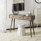 Safavieh Home Albus Mid-Century Modern Chocolate 3-drawer Console Table SAFAVIEH
