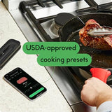 CHEF iQ Sense Smart Wireless Meat Thermometer with Ultra-Thin Probe, Unlimited Range Bluetooth Meat Thermometer, Digital Food Thermometer for Remote Monitoring of BBQ Grill, Oven, Smoker, Air Fryer CHEF iQ
