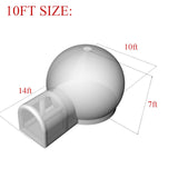 10FT Inflatable Bubble House with Bounce Jumping Area Commercial Grade PVC Bounce House, Bubble Balloon House for Kids,Toddler with Blower & Pumb & 50Pcs Balloons AEOR