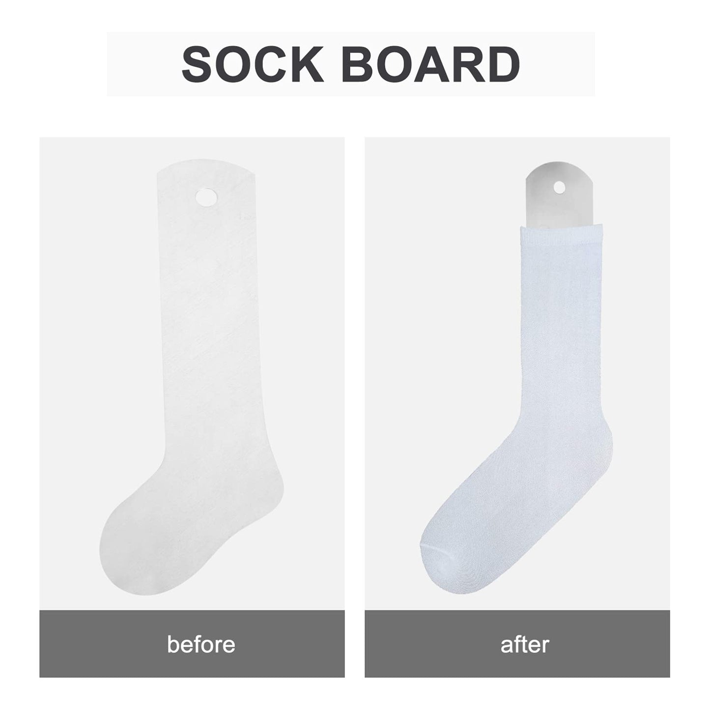 Socks 2 Pcs Metal Straight Sock Jigs Sublimation Crew Sock Aluminium Sock Boards for DIY Heat Press Transfer Dye Sublimation Printing Socks Accessory Style 3 White Accessories