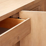 Donny Osmond Home Florence Server with Raised Panels and Nested Drawers, Rustic Smoke Donny Osmond Home