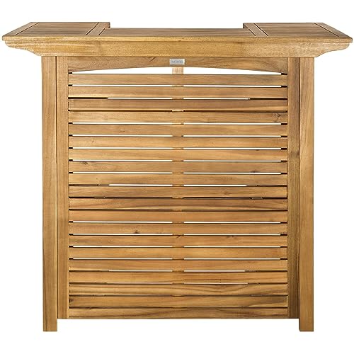 Safavieh Outdoor Collection Monterey Teak Bar Table - Teak Brown - WoodArtSupply