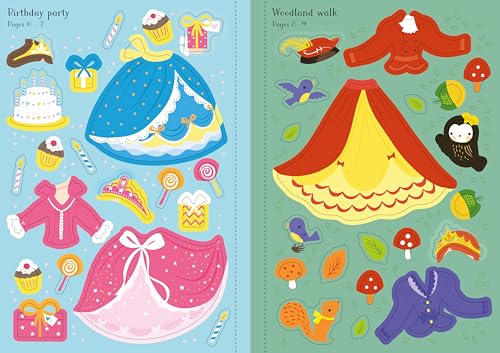 Little Sticker Dolly Dressing Princess: An Interactive and Enchanting Sticker Adventure With Dress-Up Fun For Kids Exploring Princesses Around the World WoodArtSupply