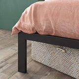 Zinus Mia Black King Metal Platform Bed Frame with Wood Slat Support – No Box Spring Needed, Easy Assembly Zinus