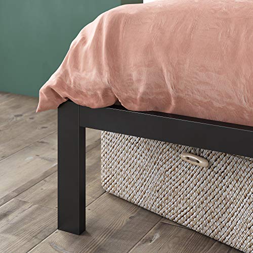 Zinus Mia Black King Metal Platform Bed Frame with Wood Slat Support – No Box Spring Needed, Easy Assembly - WoodArtSupply