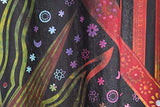 Popular Handicrafts Indian Burning Sun Moon Hippie Mandala Window Curtains for Doorways Closets - Gypsy Tye Dye Bohemian Beautiful Drapery Bedroom Livingroom Divider Balcony Valance Panels Golden Popular Handicrafts
