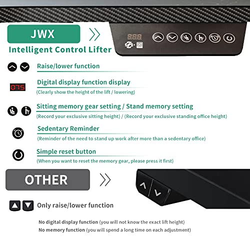 JWX Standing Gaming Desk with Aluminum Alloy Led Lights, 72'' Wing Shaped Large Gaming Studio Music Desk with Slot Design Shelves, for Live Streamer, Social Media Influencer & Music Recording JWX