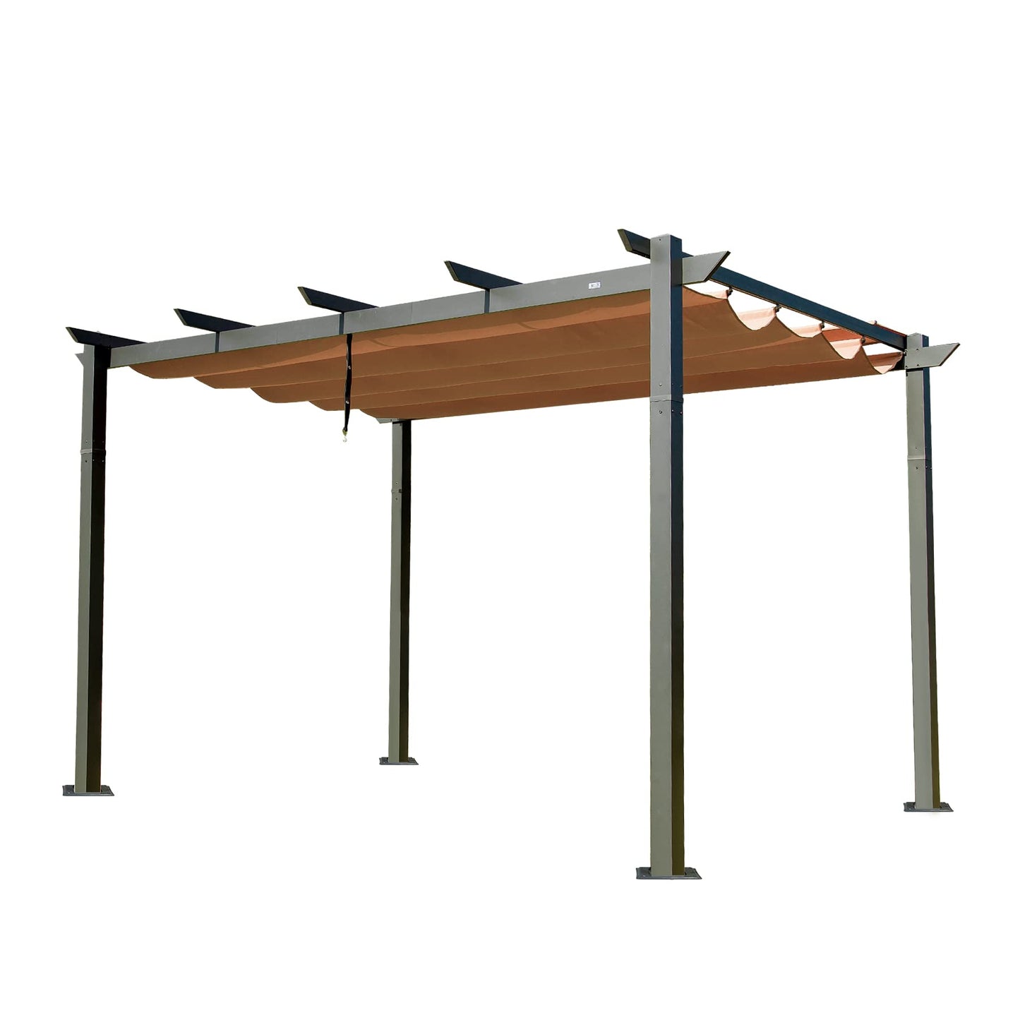 Domi 10x13ft Outdoor Retractable Pergola with Sun Shade Canopy, Pergolas and Gazebos Clearance, Patio Metal Canopy for Deck, Garden, Backyard