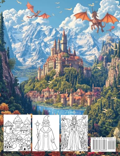 Magical Kingdom Coloring Book: A Coloring Adventure into Fantasy (Colorful Adventures) WoodArtSupply