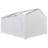 TGEHAP Carport Replacement Sidewall Replacement Sidewall Tarp Top for 10' x 20' Carport Frame Replacement Side Wall Cover Top Cover and Frame Not Included (White) TGEHAP