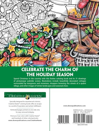 Creative Haven Country Christmas Coloring Book (Adult Coloring Books: Christmas) Dover Publications