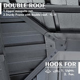 Kozyard Alexander 10' X 12' Hardtop Gazebo, Aluminum Metal Gazebo with Galvanized Steel Double Roof Canopy, Curtain and Netting, Permanent Gazebo Pavilion for Patio, Backyard, Deck, Lawn (Gray) Kozyard