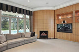 Sierra Flame E-70 Cast Iron Electric Fireplace Amantii