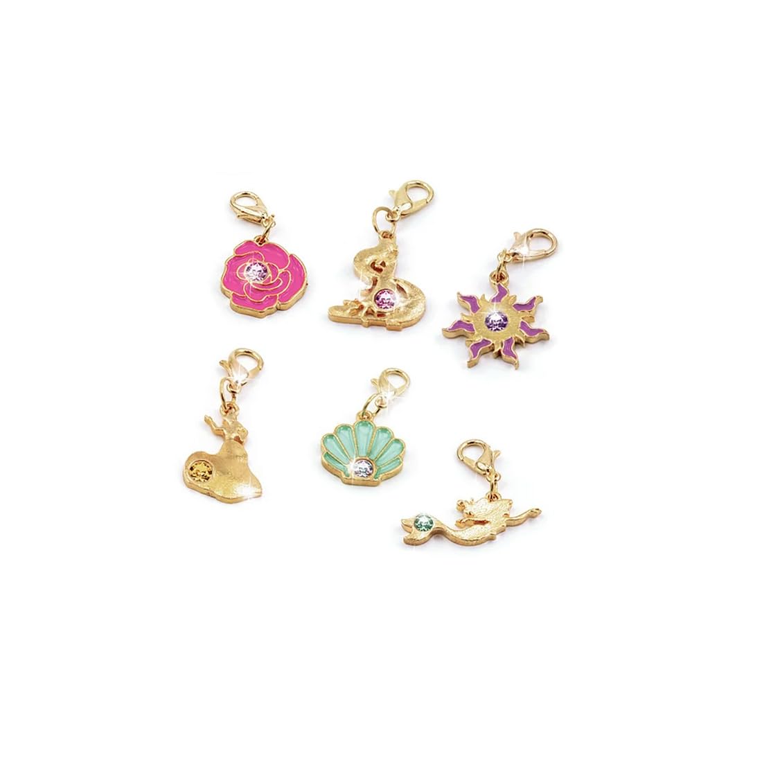 Make It Real Disney Princess Crystal Dreams Jewelry Kit - DIY Bead & Charm Bracelet Set with Swarovski Crystals, Includes Supplies & Exclusive Princess Book - Create 6 Bracelets, Ages 8 Make It Real
