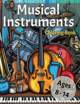 Musical Instruments Coloring Book WoodArtSupply