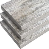 Sorbus Floating Shelves - 3 Pack 16 Inch Rustic Wall Shelves for Bedroom, Kitchen, Living Room, Bathroom Shelves, Home Decor, Office - Floating Shelf for Trophy, Books, Frames, Toilet Paper Sorbus