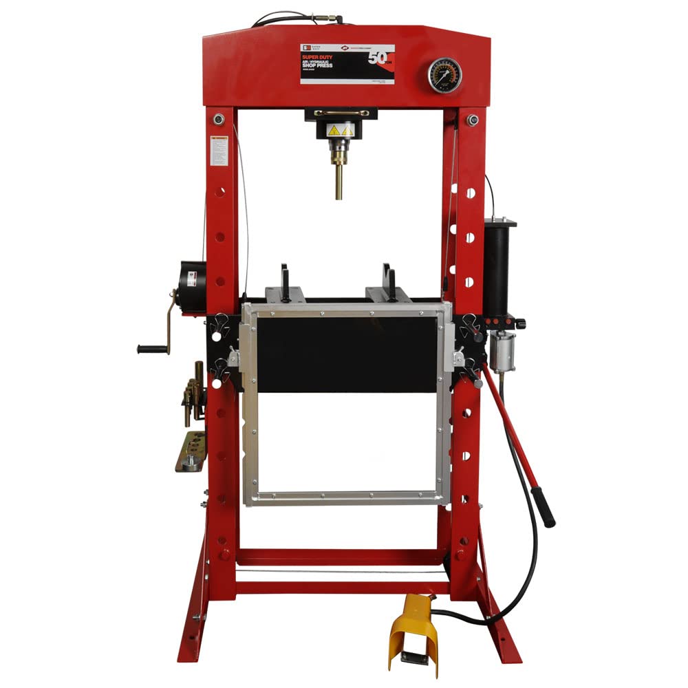 AFF Super Duty Hydraulic Shop Press, 50 Ton Capacity, 54"W x 75"H, 854ASD AFF
