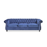 Christopher Knight Hom Norma Sofas, Midnight Blue, Dark Brown Christopher Knight Hom